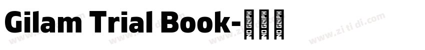 Gilam Trial Book字体转换
